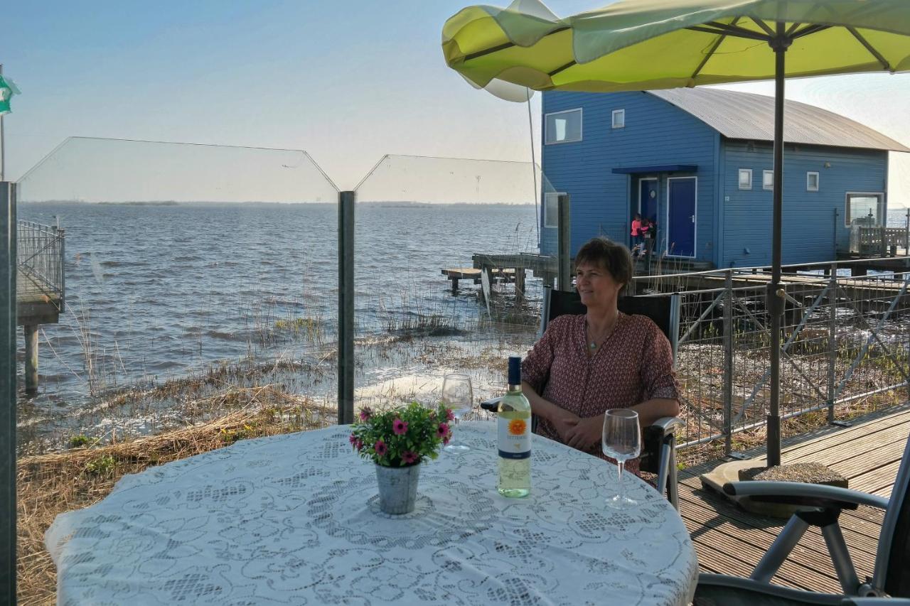 6 Pers. Waterfront Home Seeblick, Equipped Stilt House On The Water Anjum Exterior foto